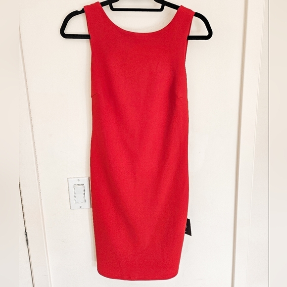 Lulus Devoted Lover Red Backless Knotted Bodycon Mini Dress NWT - Picture 2 of 16